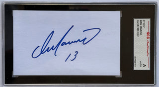 Dan Marino Autographed 3x5 Index Card  Slabbed SGC Authentic