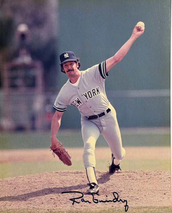 Ron Guidry Autographed Yankees 8x10 Baseball Photo