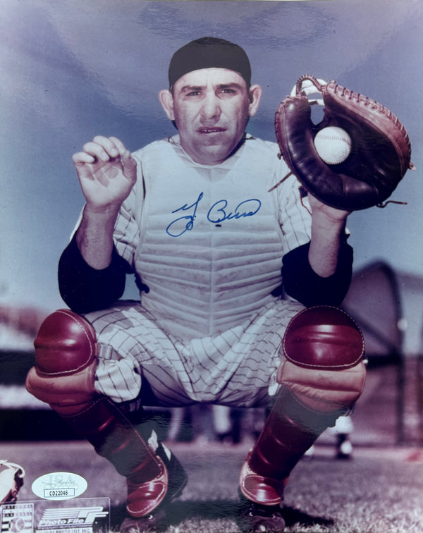 Yogi Berra Autographed 8x10 Baseball Photo (JSA)