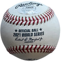 AJ Minter Autographed 2021 World Series Official Major League Baseball (JSA)
