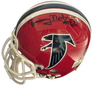 Harmon Wages & Tommy Nobis Autographed Atlanta Falcons Mini Helmet (JSA)
