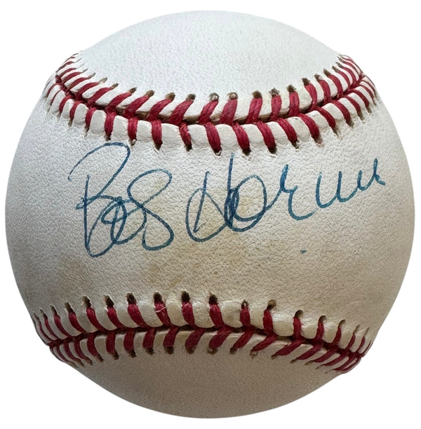 Bob Horner Autographed Official National League Baseball (JSA)
