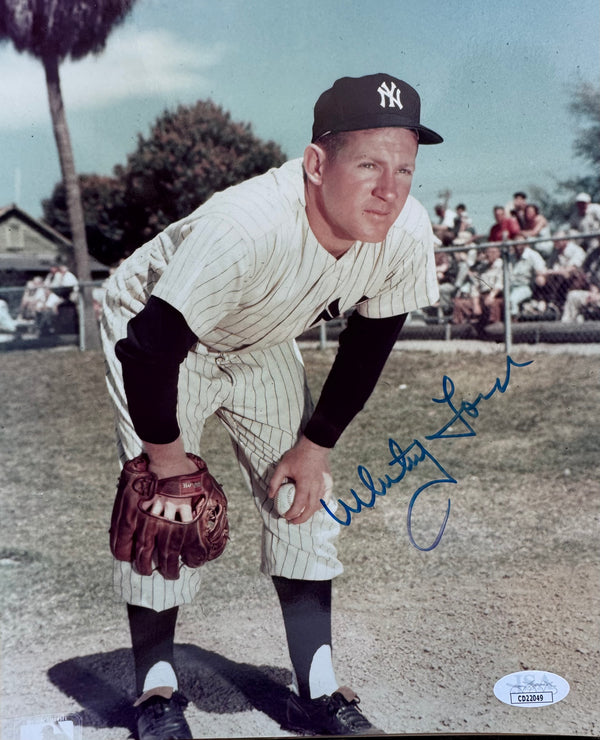 Whitey Ford Autographed 8x10 Baseball Photo (JSA)