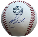 AJ Minter Autographed 2021 World Series Official Major League Baseball (JSA)