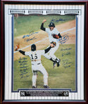 1977 New York Yankees Autographed 16X20 Framed Baseball Photo