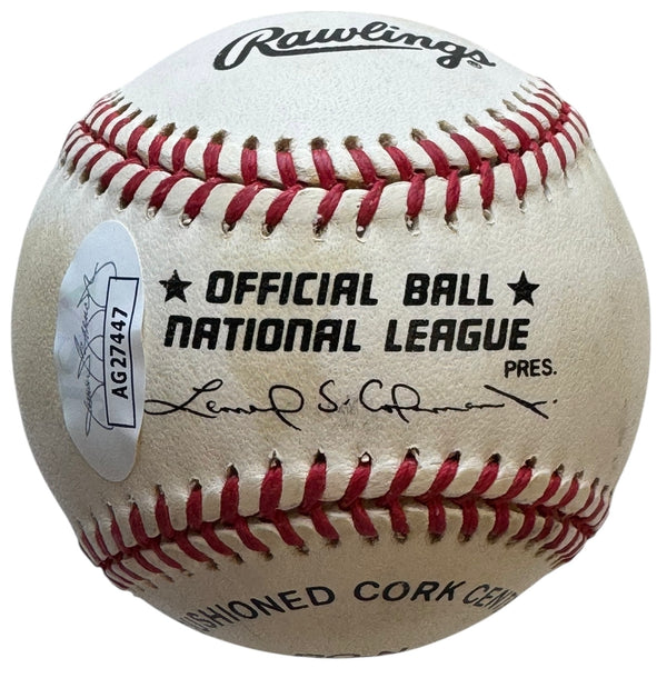 Bob Horner Autographed Official National League Baseball (JSA)