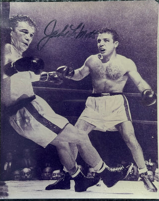 Jake LaMotta Autographed 8x10 Boxing Photo