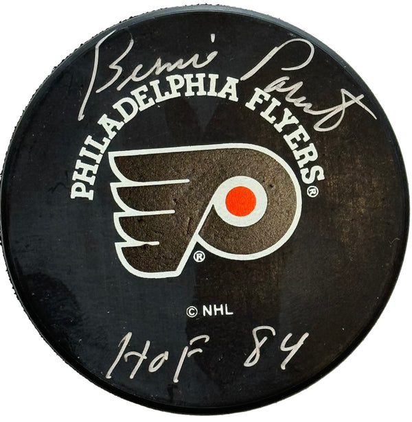 Bernie Parent Autographed Official Hockey Puck (JSA)