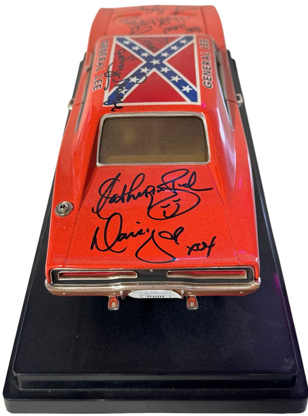 DUKES OF HAZZARD Signed 1:18 Scale ERTL Diecast Car Mud Version (JSA)