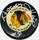 Bobby Hull Autographed Official Vintage Chicago Blackhawks Puck (JSA)