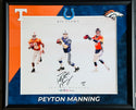 Peyton Manning Autographed 16x20 Framed Football Photo (Fanatics)