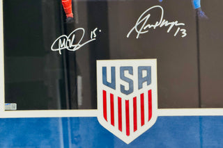 Megan Rapinoe & Alex Morgan Autographed 16x20 Framed Photo (Steiner)