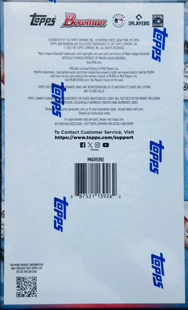 2025 Bowman Baseball Hobby Box