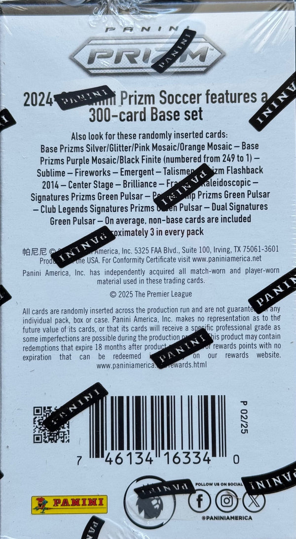 2024-25 Panini Prizm Premier League EPL Soccer Box Blaster (Sublime Green Pulsar)