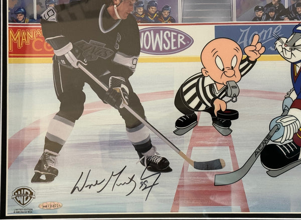 Wayne Gretzky Signed "The Great Ones" L.E. Cel 368/750 Upper Deck & Warner Bros. 1995