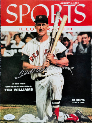 Ted Williams Autographed 8x10 Signed Sports Illustrated Color Print (JSA)