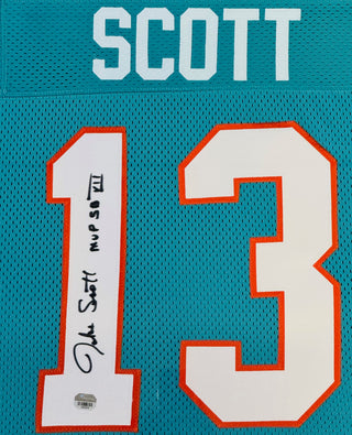 Jake Scott Autographed Framed Dolphins Jersey (Fanatics)