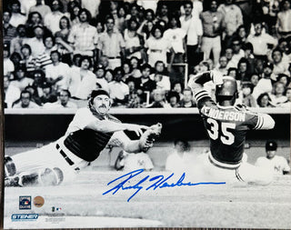 Rickey Henderson Autographed 8x10 Baseball Photo (Steiner)