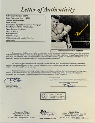 Muhammad Ali Autographed Framed 16x20 Photo (JSA)