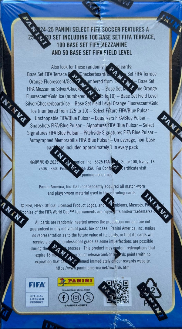 2024-25 Panini Select FIFA Soccer Hobby Blaster Box (Exclusive Ice & Orange Fluorescent)