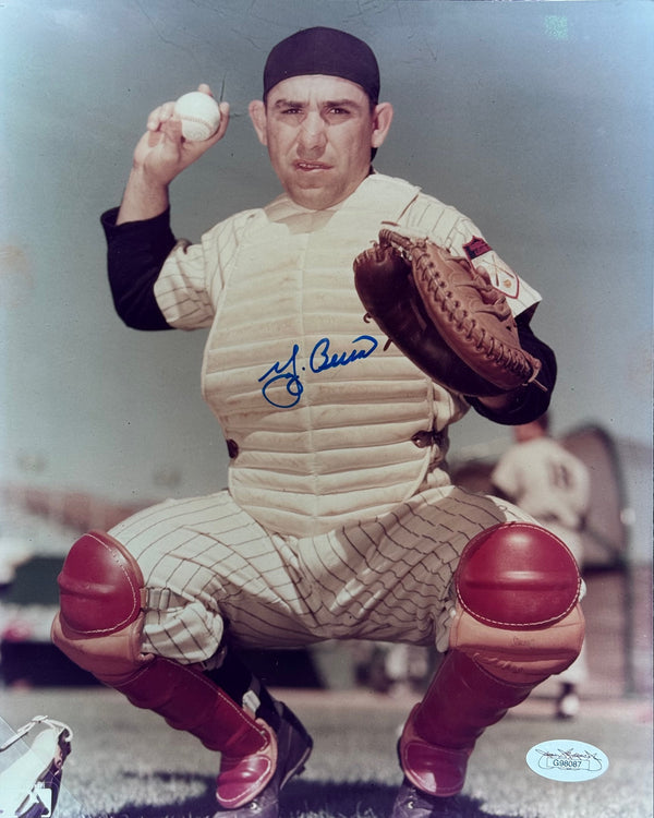Yogi Berra Autographed 8x10 Baseball Photo (JSA)