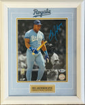 Bo Jackson Autographed 8x10 Royals Framed Photo (Beckett)