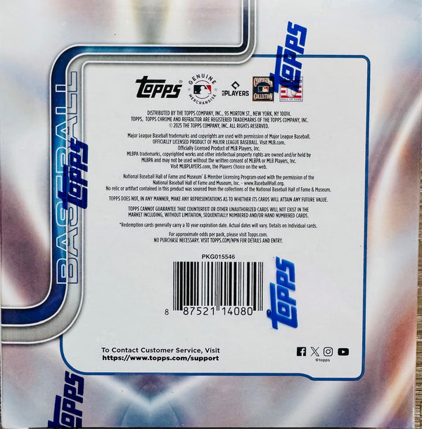 2025 Topps Chrome Baseball Mega Box
