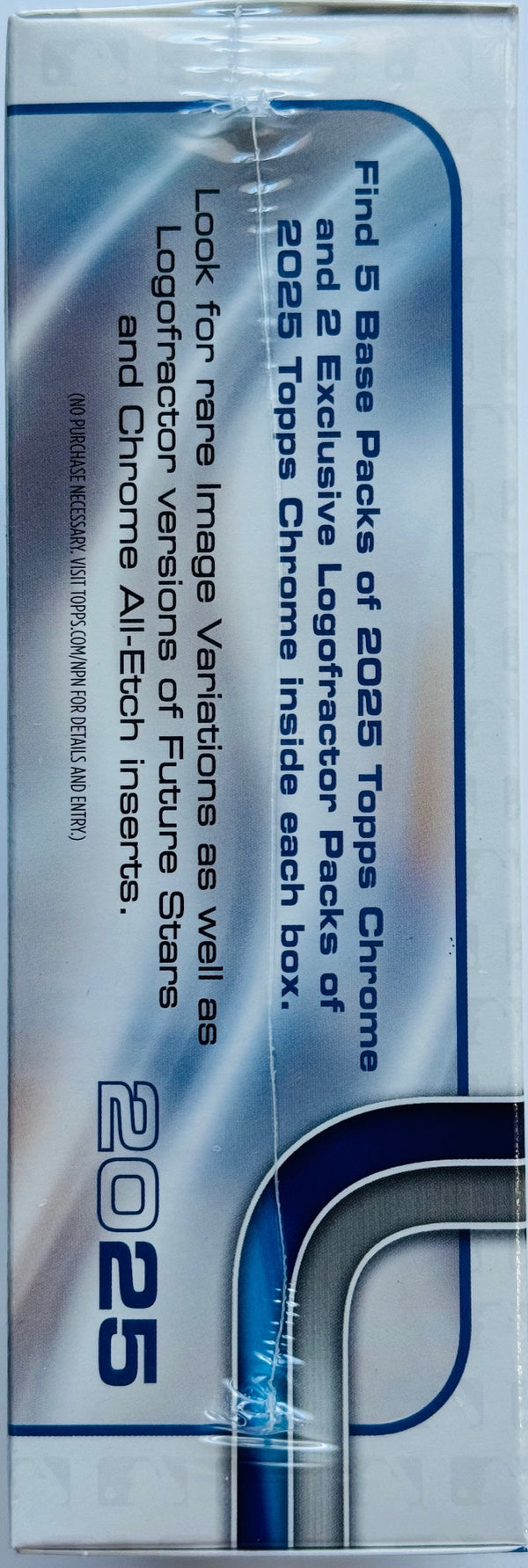 2025 Topps Chrome Baseball Logofractor Edition Box (2 Exclusive Logofractor Chrome Packs)