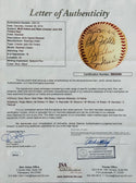 Hall Of Famers and Stars Signed Cracker Jack Old Timers Day Baseball (JSA)