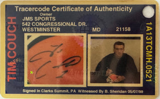 Tim Couch Autographed Browns Mini Helmet