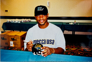 Fred Taylor Autographed Jacksonville Jaguars Mini Helmet (Fred Taylor Holo)