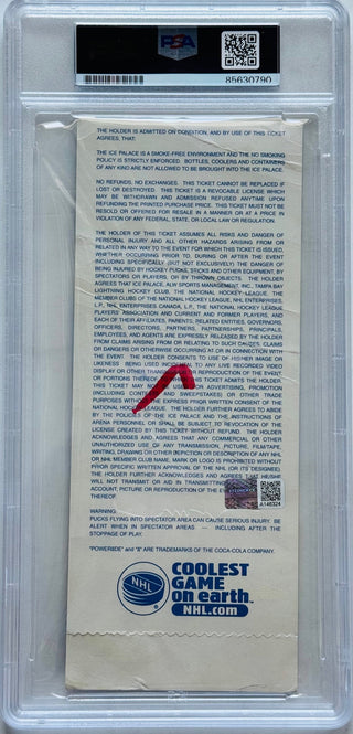 Mark Messier Autographed 1999 All Star Game Ticket (PSA)