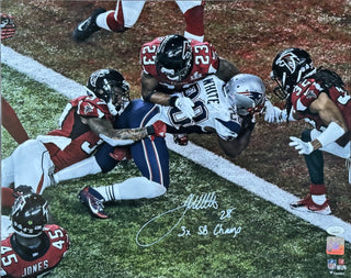 James White Autographed Patriots 16x20 Football Photo (JSA Witness)