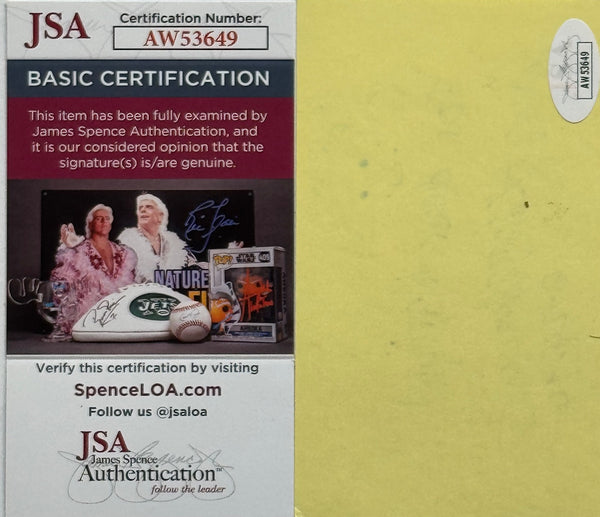 Hank Ketcham signed 3x5 index "Dennis The Menace "signed cartoonist autograph (JSA)