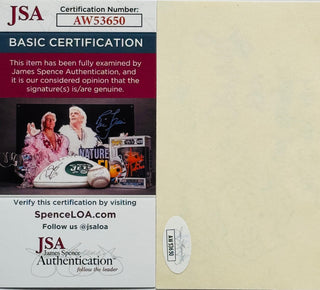 Hank Ketcham signed 3x5 index "Dennis The Menace "signed cartoonist autograph (JSA)