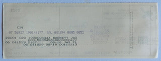 Monte Irvin Autographed Cancelled Check