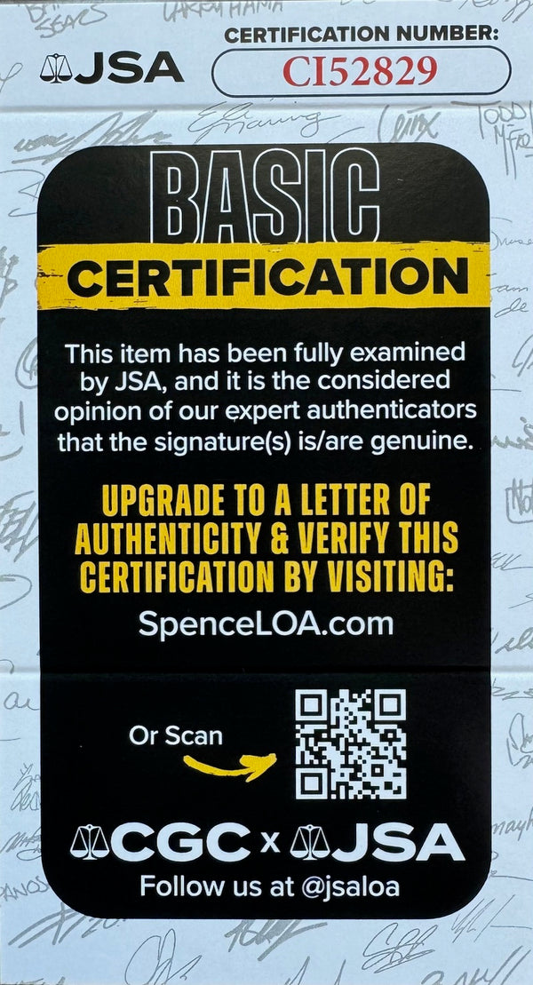 Warren Spahn Autographed 8x10 Baseball Photo (JSA)