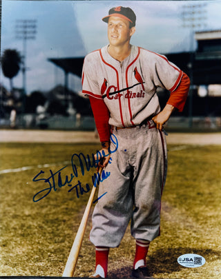 Stan Musial Autographed 8x10 Baseball Photo (JSA)