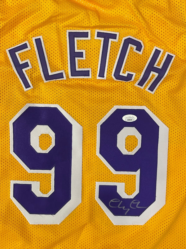 Chevy Chase Autographed Lakers Custom Basketball Jersey (JSA)