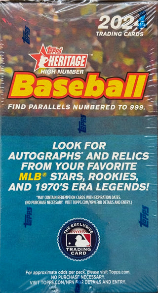 2024 Topps Heritage High Number Baseball Blaster Box (Exclusive Green Bordered Variations)