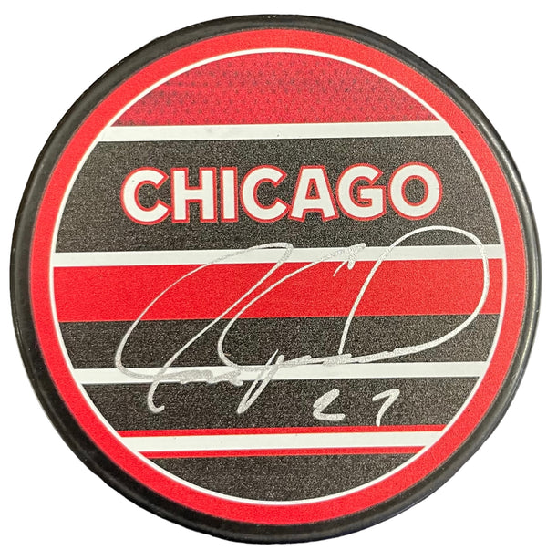 Jeremy Roenick Autographed Chicago Blackhawks Puck (JSA)