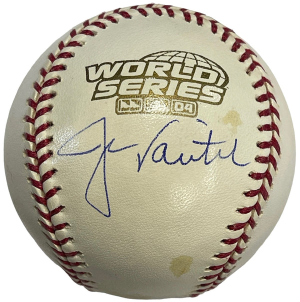 Jason Varitek Signed 2004 World Series Official Major League Baseball (Steiner/MLB)