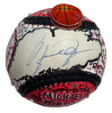 Michael Jordan Signed Hand Painted Charles Fazzino Pop Art Baseball (UDA)