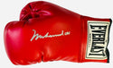 Muhammad Ali Autographed Red Everlast Left Hand Boxing Glove (JSA)