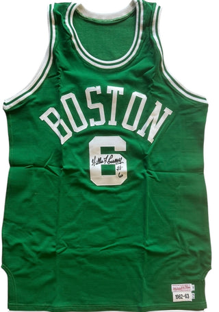 William F Russell Autographed Mitchell & Ness Boston Celtics Authentic Jersey
