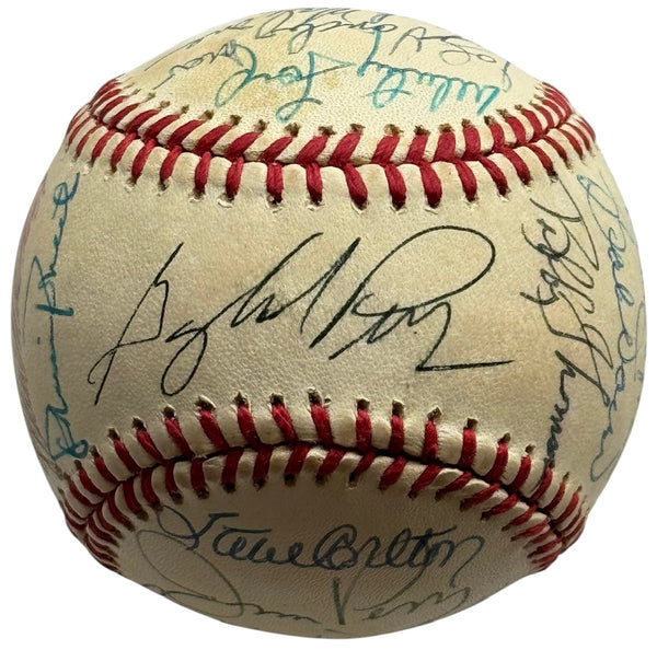 Hall Of Famers and Stars Autographed Official Baseball (JSA)