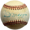 Joe DiMaggio Autographed Cracker Jack Old Timers Baseball Classic Ball (JSA)
