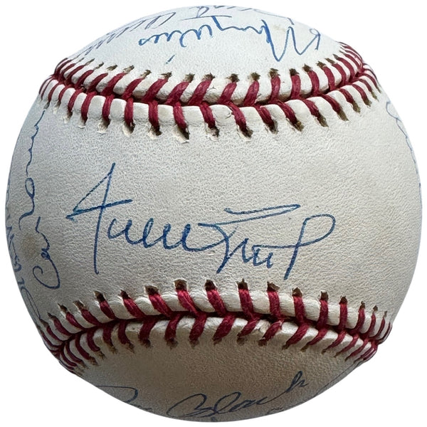 Willie Mays 70th Birthday Attendees Autographed Baseball (Beckett)