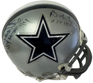 Randy White & Bob Lilly Autographed Cowboys Mini Helmet