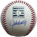 John Smoltz Autographed Official Hall Of Fame Logo Baseball (JSA)